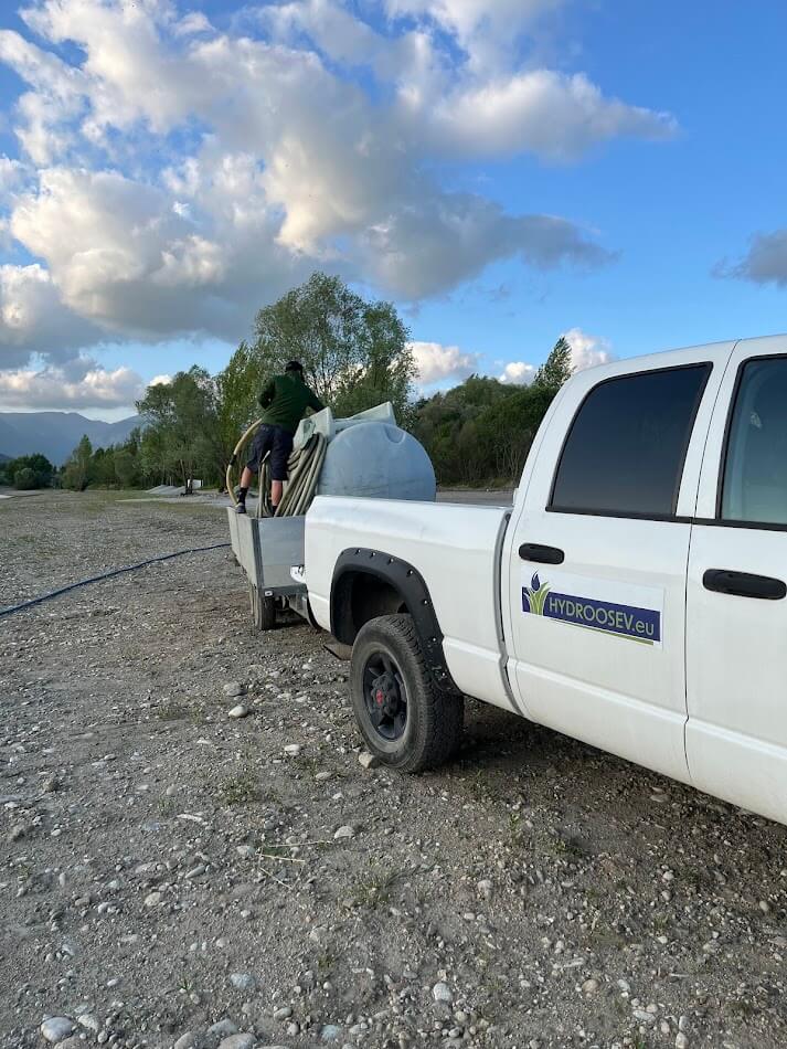 Hydroosev a spevňovanie svahu